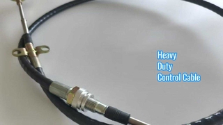 Dişli Bölmeli ve Çubuk Ucuna Sahip Ağır Hizmet İtme-Çekme Kontrol Kablosu