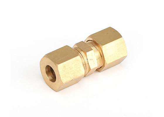 Sıkıştırma tüpü Fitting Brass Düz Koplama OD Bağlantısı