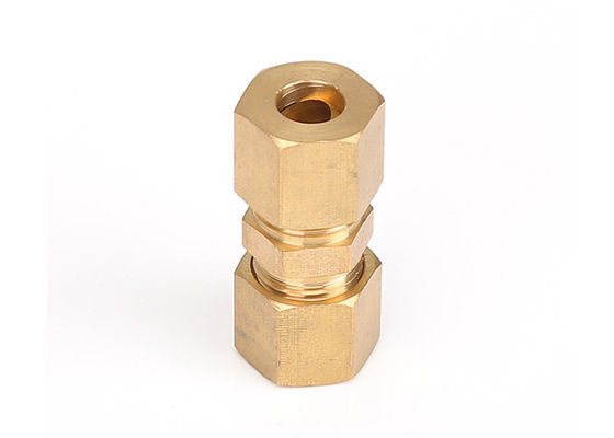 Sıkıştırma tüpü Fitting Brass Düz Koplama OD Bağlantısı