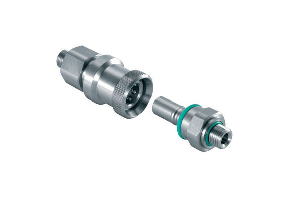 Viton Demiryolu Endüstrisi BSPP 0.25'' Flat Face Coupler, Paslanmaz Çelik Koplama