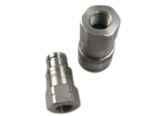 Paslanmaz çelik ISO 16028 3/8'' Flat Face Coupler