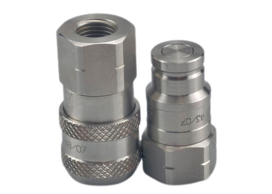0.5'' ISO16028 NPT Hidrolik Düz Yüz Hızlı Kopyalayan