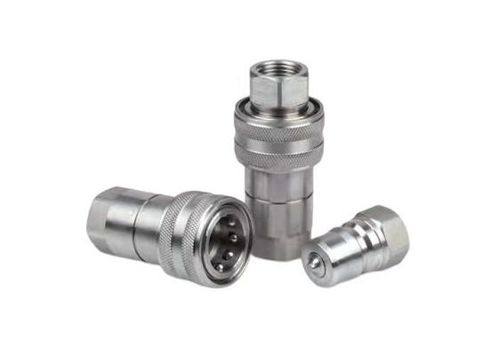 ISO7241B Hidrolik Paslanmaz Çelik Hızlı Koplamalar CNC İşleme Yağı Araçları