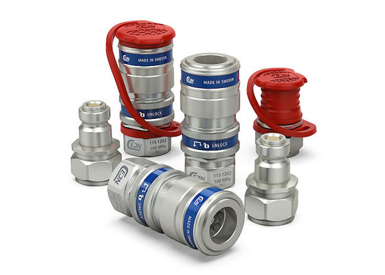 Akış çapı 2.5mm Hidrolik Hızlı Bağlantı Koplamaları 100Mpa 6.0L/Min