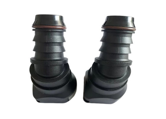 EPDM Yakıt Sıvı Plastik Hızlı Bağlantılar 15.82mm 45 Derece