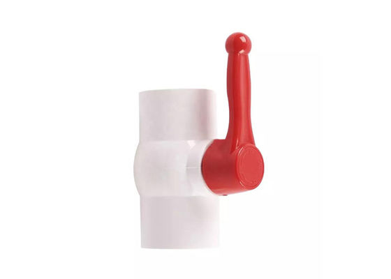 2 Yolu Doğrudan Tür Manual PVC Ball Valve UPVC Sabit Kontrol Akış Su