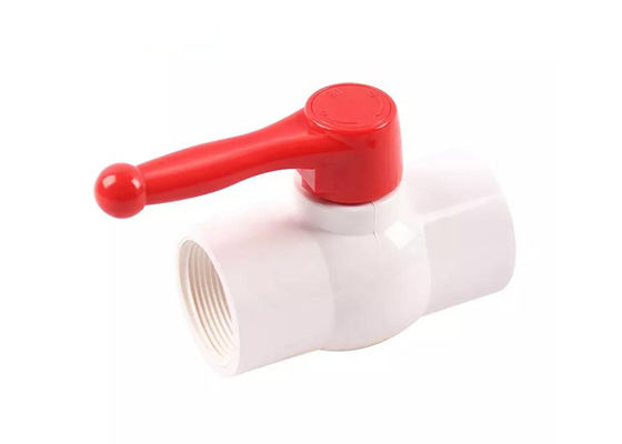 2 Yolu Doğrudan Tür Manual PVC Ball Valve UPVC Sabit Kontrol Akış Su