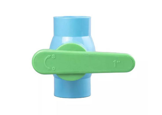 Su kontrolü için plastik PVC top valfi ABS kolu soket