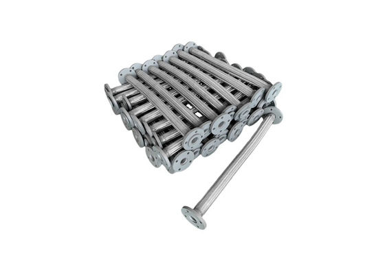Paslanmaz Çelik 304 Oluklu Körüklü Flanşlı Konnektör Tipi Örgülü Esnek Metal Hortum