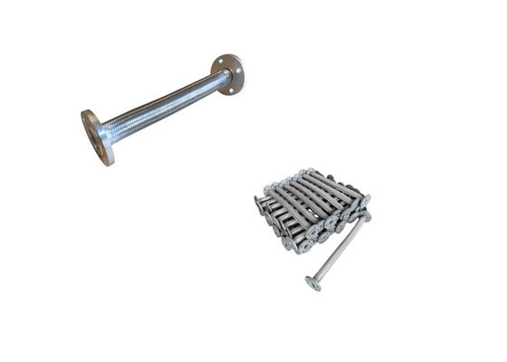 Paslanmaz çelik tel metal örgülü esnek hortum flange bağlantı stil