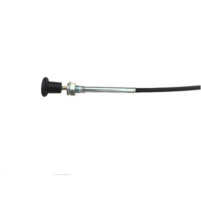 Siyah yuvarlak sapı ile kablo montajı 940MM Uzunluk 76MM Seyahat SS316 Tel ip Siyah boru
