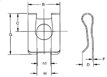 Tarım için TXLM Serisi Paslanmaz Çelik Clevis Pin Clip Bağlantı Ürünleri