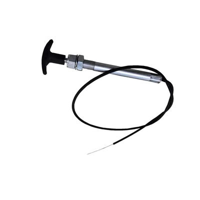 Uzaktan kumanda sistemleri için bir Twist Lock T-Handle ile siyah kontrol kablosu montajı