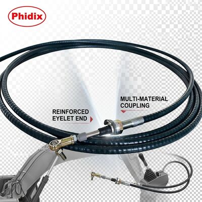 Özel tasarlanmış montaj mekanik kontrol çekim, minimum bükme yarıçapı 15cm. Karmaşık mekanik sistemler için mükemmel.