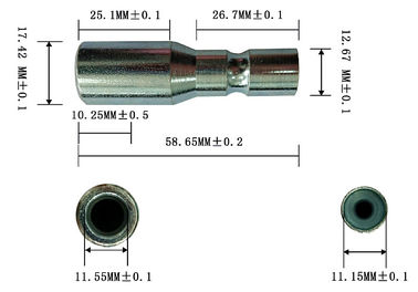 Uzun Servis Ömüri Kablo Sonu Fittings Özel Kanal Kapağı LD Çukurlu
