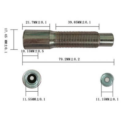 Yüksek hassasiyetli kablo ucu armatürleri LD Filtrli boru kapağı 5/8 -18 UNF-2A