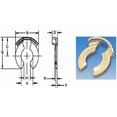 Çim / bahçe için çinko kaplamalı paslanmaz çelik Clevis Pin Güvenlik Bağlayıcıları